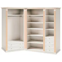 JV Möbel Eckschrank 197 x 246 x 69,5 cm Weiß