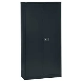 BISLEY Stahlschrank Universal E722A03633 schwarz 91,4 x 40,0 x 180,6 cm, aufgebaut