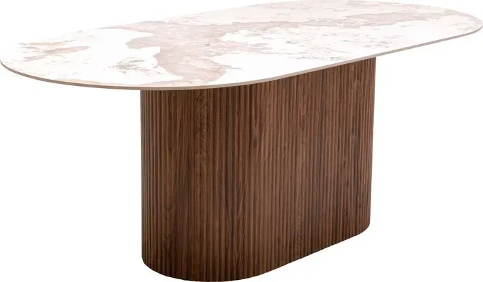 KARE DESIGN Esstisch Ruben 71697 240 x 100 cm Holzoptik Nussbaum