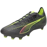 Puma Ultra 5 Match FG/AG - Matte Aged Silver-Yellow ALERT-Puma Aged Silver,