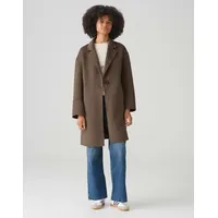 Opus Damen Mantel | Kurzmantel HATILDE Oversize aus weichem Woll Mix Cocoa, 40