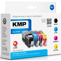 KMP H147V kompatibel zu HP 934XL schwarz + HP 935XL CMY