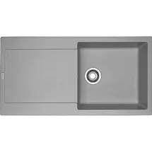 Franke MARIS MRG 611-100 Einbauspüle / Fraganit / Steingrau / Reversibel / Druckknopf / 60 cm