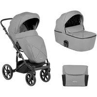 KIKKABOO Kinderwagen Amani 2 in 1 Babywanne, Sportsitz, Wickeltasche,