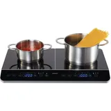 MEDION MD 15324 Doppel Induktionskochplatte 3500 Watt je 20cm Durchmesser 240°