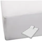 BettwarenShop Molton Split Schonbezug für Matratzen-Topper 180x200 cm