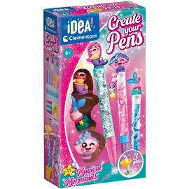 CLEMENTONI Deine Stift-Kreationen Meerjungfrau Bastelset
