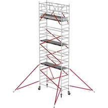 Altrex RS Tower 51 Plus Aluminium 0,90m breiter Rahmen mit Holz-Plattform 8,20m AH 0,90x3,05m
