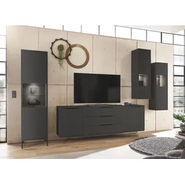 Mäusbacher Hängevitrine Bonnie 41 x 32 x 132 cm Schwarz