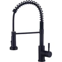 Wasserhahn Küche Schwarz, Hochdruck Küchenarmatur Mit Brause Ausziehbar, Hoher B