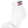 Levi's Unisex Sportsocken, Vorteilspack - Mid Cut SPRTWR, Logo, einfarbig Weiß/Grau 35-38