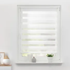 Lichtblick Duo Rollo / Doppelrollo Klemmfix 95 x 150 cm weiß