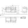 Villeroy & Boch Waschtischunterschrank 120 x 54,8 x 50 cm Schwarz