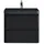 doporro Badmöbel-Set Mineraguss Waschbeckenunterschrank Badezimmer Soft-Close Lucca, Softclose-Funktion schwarz 60 cm x 55 cm x 42 cm