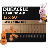 Duracell Hörgerätebatterien Typ 13 (60er-Pack)