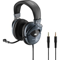 JTS HPM-535 Stereo-Kopfhörer mit Elektret-Bügelmikrofon, Schwarz
