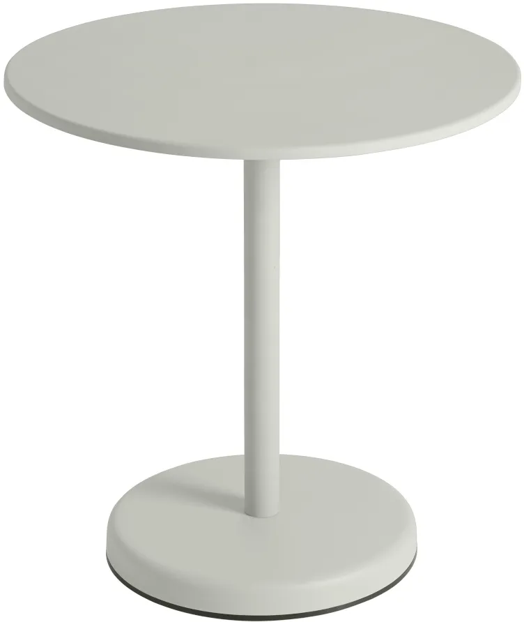 Muuto Linear Steel Tisch, Ø 70 cm, grau