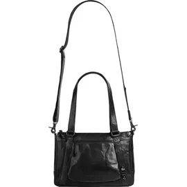 Spikes & Sparrow Henkeltasche Leder Black