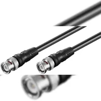 goobay RG59 Kabel BNC Stecker/BNC Stecker 0,5 m Schwarz