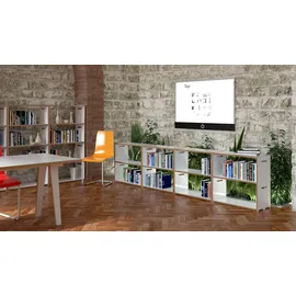 Tojo Mehrzweckregal "hochstapler 8er-Set", weiß, B:304cm H:73,5cm T:32cm, MDF, Regale, Bücherregal Standregal, in zwei Farben