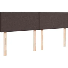 vidaXL Boxspringbett 180 x 200 cm Dunkelbraun