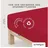 Baumwolle 90 x 190 - 100 x 220 cm red deep