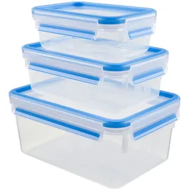 Emsa Frischhaltedose Clip & Close blau 0,55 l 3-teilig