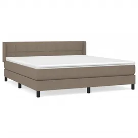 vidaXL Boxspringbett 180 x 200 cm Taupe
