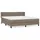 vidaXL Boxspringbett 180 x 200 cm Taupe
