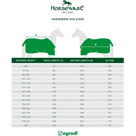 Horseware Rambo Summer Series Regendecke Übergangsdecke Navy/Grey Turnout 0g , Horseware Deckengröße: 160 cm / 7 ́0