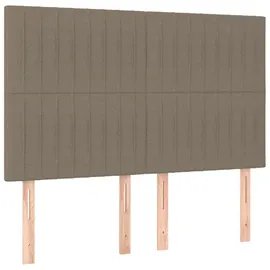 vidaXL Boxspringbett 140 x 200 cm Taupe
