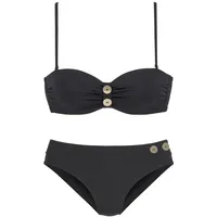 VIVANCE Bügel-Bandeau-Bikini Damen schwarz Gr.36 Cup B