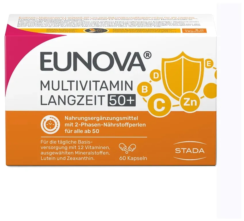 Preisvergleich Produktbild Eunova Langzeit 50+ Multivitamine / Mineralstoffe 60 St