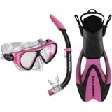 US Divers |Schnorchelset Dorado für Kinder ab 6+ | Maske, Schnorchel und Flossen II JR PINK Black, M