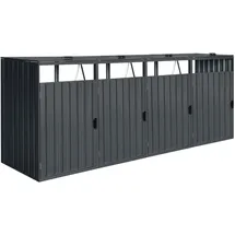 Axi Mülltonnenbox Owen 80 x 122 x 320 cm grau
