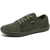 MIEHUIAI Herren Barfußschuhe Damen Breite Barfuss Schuhe Barfussschuhe Leicht Atmungsaktiv Fitnessschuhe Walkingschuhe Zero Drop Sohle Sneakers(8885 Grün,42EU) - 42 EU