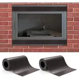 (40 X 4 Zoll) 2-teilige Magnetische Kaminabdeckung, Kaminschutzgitter, Verhindert Kälte- Und Wärmeverlust Durch Lüftungsöffnungen, Kaminschutzgitter Für Den Innenbereich