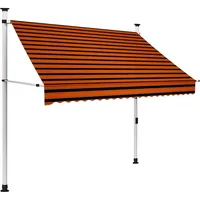vidaXL Einziehbare Markise 200 cm orange und braun
