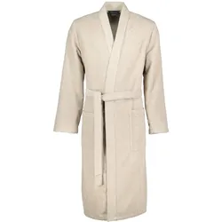 Cawö Cawö Bademäntel Herren Kimono Struktur 5509 sand - 339   