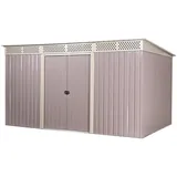 Metall Gerätehaus Geräteschuppen Gartenhaus Garten Schuppen grau / beige