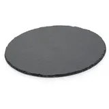 Gastro Spirit Servierplatte Schieferplatte Ø 30 x 0,5 cm, schwarz, Schiefer, (Set, 6-tlg., 6er Set Naturschieferplatten), Dekoanwendungen schwarz