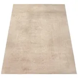 KADIMA DESIGN Teppich Kurzflor waschbar Unifarben Wohnzimmer schmutzabweisend Beige Rechteckig 60x100 | 100% Polyester | Florhöhe: 10 mm | pflegeleicht