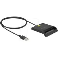 DeLock 91724 - Chipkartenleser, USB-A, schwarz
