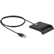 DeLock 91724 - Chipkartenleser, USB-A, schwarz
