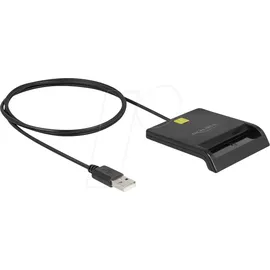 DeLock 91724 - Chipkartenleser, USB-A, schwarz