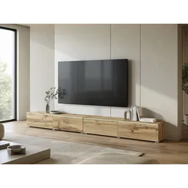 Home Affaire Vera TV-Schrank 300 cm Braun Kunststoff/Metall/Holzwerkstoff