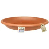 MePla Blumentopf-Untersetzer für Pflanzkübel Cilindro - runder Kunststoff-Unterteller - wetterfestes Pflanzgefäß - UV-beständig - Ø 39 cm (Innen: ø 28,5 cm) - Terracotta