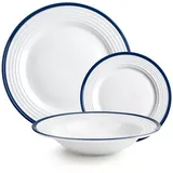Ibili Provence Tafelservice 12-tlg. weiß/blau