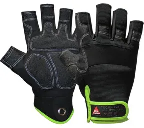 Hase Montagehandschuhe Technik, 0-Finger Größe 11, Velcro