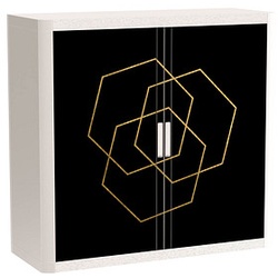 PAPERFLOW easyOffice Classic Chic Rollladenschrank 61408 2 Fachböden 110,0 x 41,5 x 104,0 cm